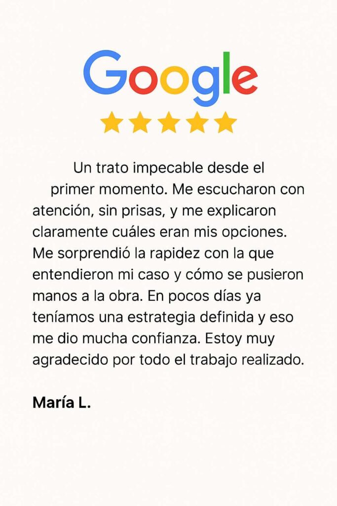 Delitos informáticos más frecuentes en 2026. Reseña de uno de nuestros clientes en Google