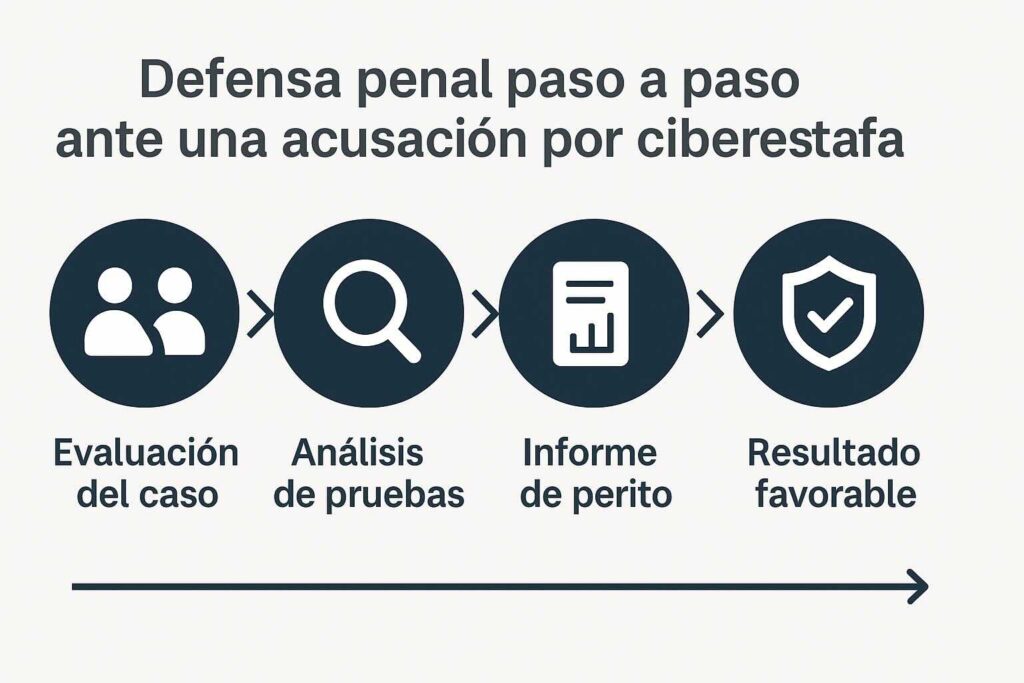Pasos para evitar prisión por ciberestafa con defensa penal especializada