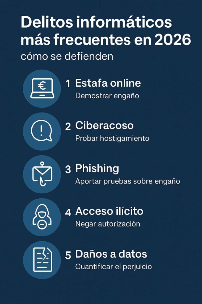 Delitos informáticos más frecuentes en 2026