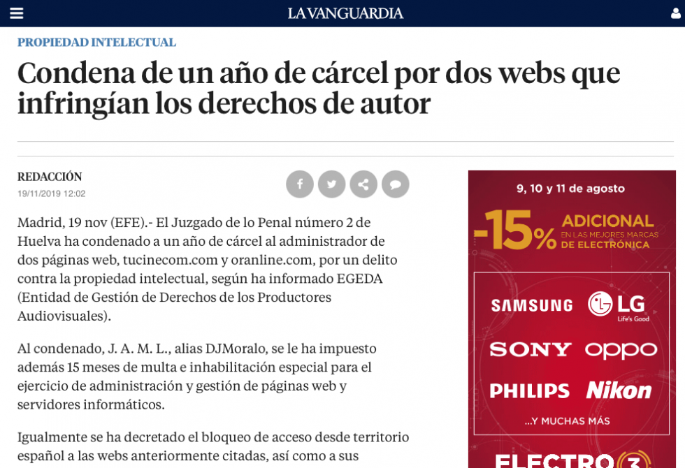 Los delitos cometidos contra los derechos de autor en 11 pasos. - PenalTech