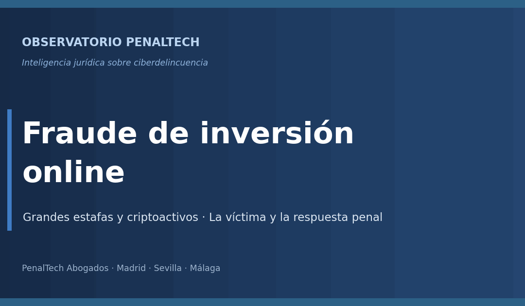Fraude de inversión online - Observatorio PenalTech