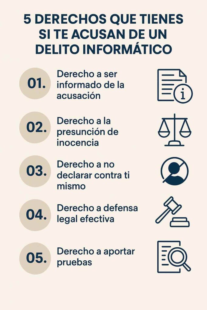 declarar si me acusan de un delito informático