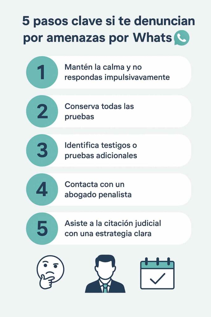 Qué hacer si te acusan de amenazas por WhatsApp